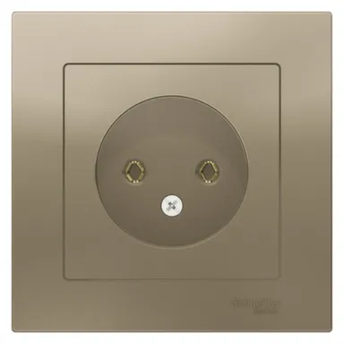 Купить Розетка 1-местная Schneider Electric Atlas Шампань в интернет-магазине Akvilon.kz