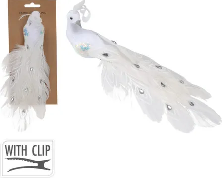 Купить Декорация "птица на клипсе", разм. 9x24x6 см., Koopman в интернет-магазине Akvilon.kz