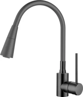 Купить Смеситель д/кухни с гибким изл. серый/бетон, DAIVA в интернет-магазине Akvilon.kz