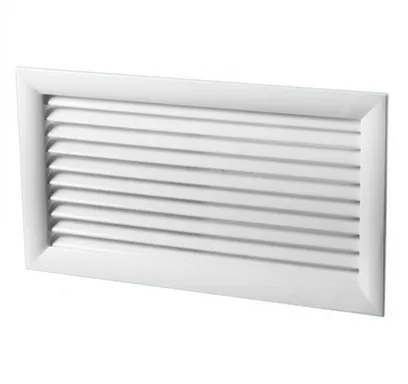 Решетка 1-рядная, нерегулируемая, алюминий, 100x350 мм, Vents в интернет-магазине Akvilon.kz