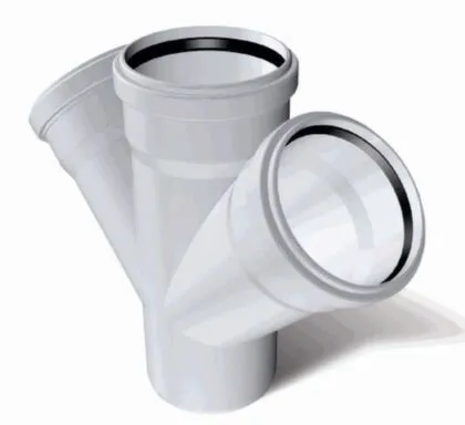 Купить Крестовина канализационная d 100x100x100 мм Jakko 45° в интернет-магазине Akvilon.kz