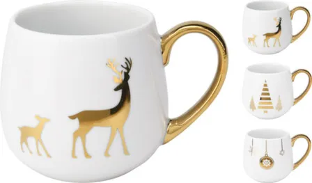 Купить Кружка, ёмк. 375 мл, разм. 7,6x9 см, в асс., Koopman в интернет-магазине Akvilon.kz