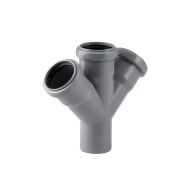 Купить Крестовина косая для внутренней канализации d 50/50/50 мм, РТП в интернет-магазине Akvilon.kz