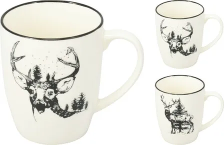 Купить Кружка, ёмк. 350 мл, разм. 8,5x10,3 см, в асс., Koopman в интернет-магазине Akvilon.kz