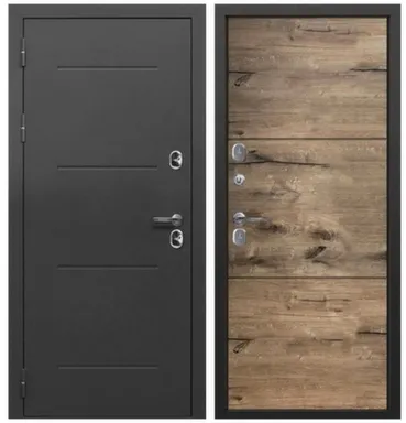 Купить Дверь мет. 11 см ISOTERMA Серебро Канадский Дуб пацифик горизонт (860 мм) левая в интернет-магазине Akvilon.kz