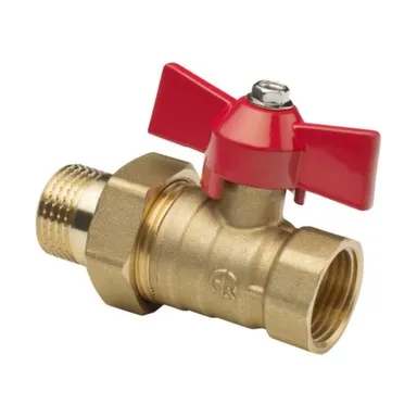 Купить Кран шаровой с полусгоном 3/4" ВР-НР рукоят баб Aqualink в интернет-магазине Akvilon.kz