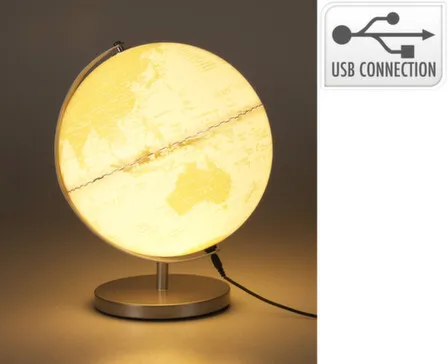 Купить Светильник LED Глобус 26x23x31см раб от USB длина шнура 1м, Koopman в интернет-магазине Akvilon.kz