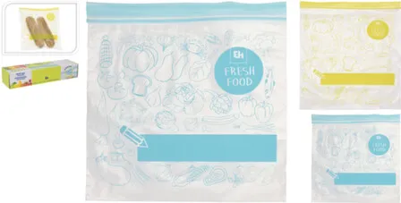 Купить Пакеты для упаковки и хранения пищевой продукции, набор 40 штук: 1200мл (20шт) 2500мл, Koopman в интернет-магазине Akvilon.kz