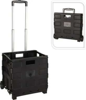 Купить Тележка со складным ящиком, высота 83,5 см, размер ящика 38x36x30 см, Koopman в интернет-магазине Akvilon.kz