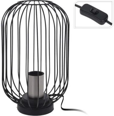 Купить Лампа настольная, 18x29 см, цоколь E27, 1x40 Вт, черный, Koopman в интернет-магазине Akvilon.kz