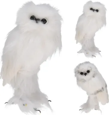 Купить Статуэтка Сова, белая, 15x9x18 см, в ассортименте, Koopman в интернет-магазине Akvilon.kz