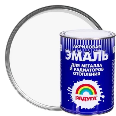 Купить Эмаль Радуга-178 акриловая для металла и радиаторов 1 Полуглянцевый в интернет-магазине Akvilon.kz