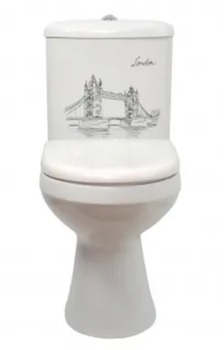 Купить Унитаз напольный ЛОРЕНА Люкс Декор, Оскольская Керамика в интернет-магазине Akvilon.kz