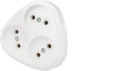 Купить Разветвитель 3 гнезда без заземления UNIVersal в интернет-магазине Akvilon.kz