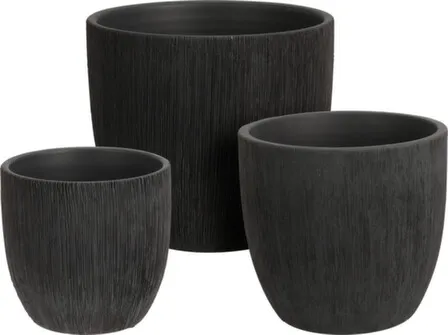 Кашпо для цветов, набор из 3шт: 20x17,8см / 16,5x15,5см / 13,5x12,5см, Koopman в интернет-магазине Akvilon.kz