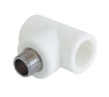 Купить Тройник полипропиленовый с переходом на НР 25x3/4" х 25 белый в интернет-магазине Akvilon.kz