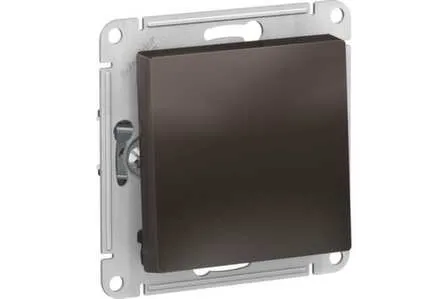 Купить Мокко выключатель 1- клавишный самовозврат 10А Atlas в интернет-магазине Akvilon.kz