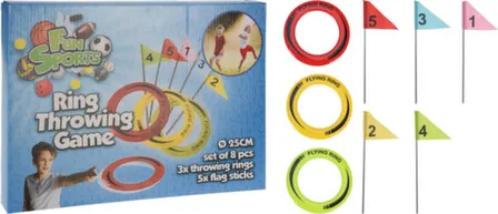 Купить Игрушка Кольцеброс, набор из 3 колец и 5 флажков, Koopman в интернет-магазине Akvilon.kz