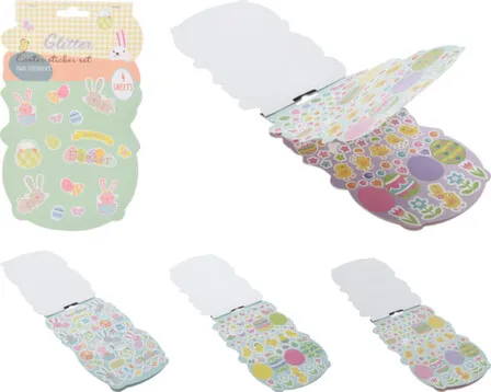 Купить Стикеры самоклеящиеся, 4 листа, размер листа 24,5x14,5 см, в ассортименте, Koopman в интернет-магазине Akvilon.kz