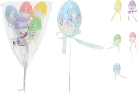 Купить Декорация Яйцо на пике, набор 5 шт, Koopman в интернет-магазине Akvilon.kz