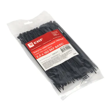 Купить Хомут кабельный 2,5x150 мм(100шт)/EKF в интернет-магазине Akvilon.kz