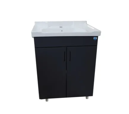 Купить Тумба напольная Neo Breeze c умывальником D-600 60 см, графит, ORBITA-4 в интернет-магазине Akvilon.kz