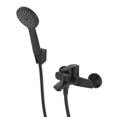 Купить Смеситель для ванны с коротким изливом Ray черный, Iddis в интернет-магазине Akvilon.kz