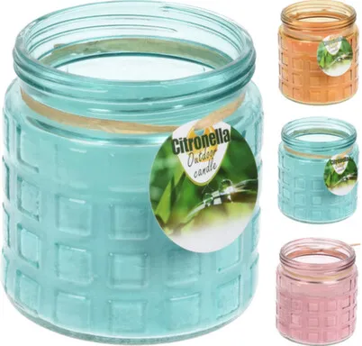 Купить Свеча залитая в банку, 11,5x12 см, в ассортименте, Koopman в интернет-магазине Akvilon.kz