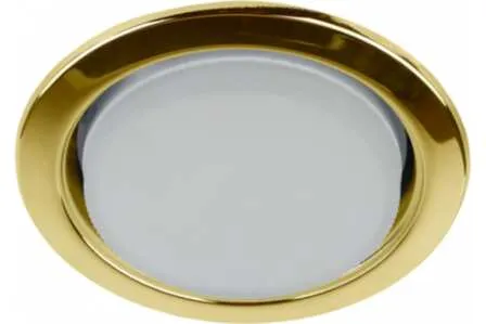 Купить Светильник GX53 встраиваемый золото упаковка 10 штук Эра в интернет-магазине Akvilon.kz