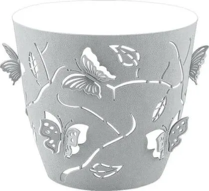 Купить Горшок для цветов Plast Team Butterflies 5,3 л D225 мм круглый 225x225x208 мм серый шторм в интернет-магазине Akvilon.kz