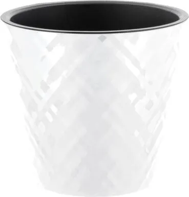 Купить Горшок для цветов InGreen Manhattan 1,6 л D160 мм c дренаж вставкой, белоснежный жасмин в интернет-магазине Akvilon.kz