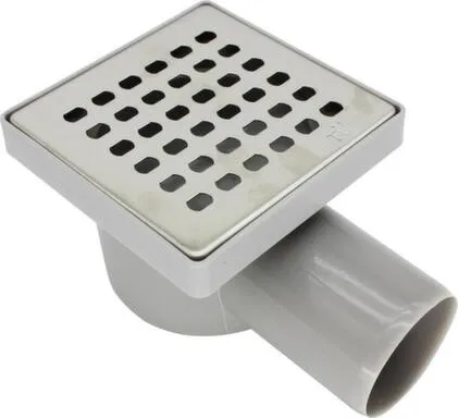 Купить Трап горизонтальный с сухим затвором 100x100мм с выпуском d 50мм, Aquant в интернет-магазине Akvilon.kz