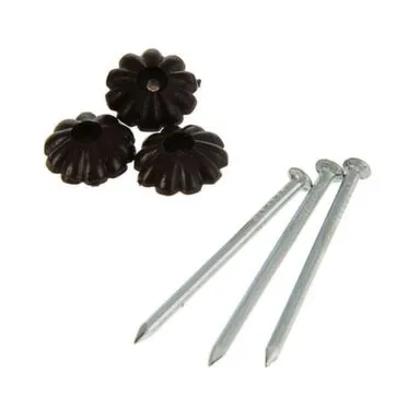 Купить Гвоздь с декор. шляпкой чёрная (80 шт), Tech-KREP в интернет-магазине Akvilon.kz