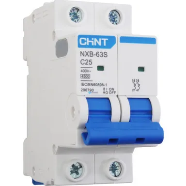 Купить Автомат 2P C25 A 4,5 кA 230 В NXB-63s CHINT в интернет-магазине Akvilon.kz