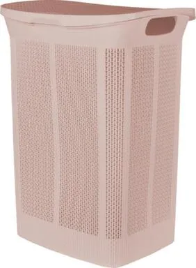 Купить Корзина для белья с откид крышкой 50л, 43x34x59см бежевый топаз, Keeplex Ajur в интернет-магазине Akvilon.kz