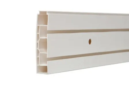 Купить Карниз потолочный пластиковый двухрядный, белый, 260 см, Экстра в интернет-магазине Akvilon.kz