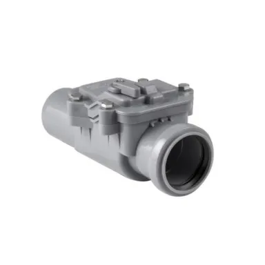 Купить Обратный клапан для внутренней канализации 50 мм, ПП, серый, РТП в интернет-магазине Akvilon.kz