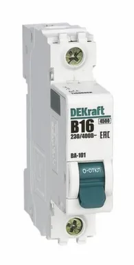 Автомат 1P B 16 А 4,5кА ВА-101 DEKraft в интернет-магазине Akvilon.kz