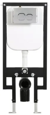 Купить Инсталляция для унитаза с кнопкой хром матовый, Vilonty в интернет-магазине Akvilon.kz