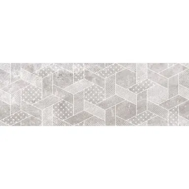 Купить Вставка Ганг 1 серый 20x60 см, Нефрит Керамика в интернет-магазине Akvilon.kz