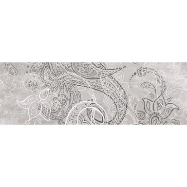 Купить Вставка Ганг 4 серый 20x60 см, Нефрит Керамика в интернет-магазине Akvilon.kz