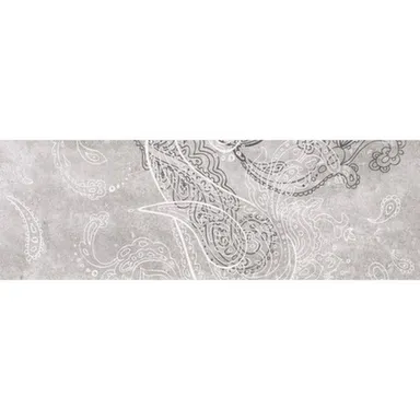 Купить Вставка Ганг 5 серый 20x60 см, Нефрит Керамика в интернет-магазине Akvilon.kz