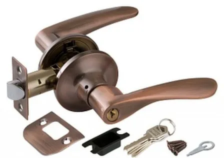 Купить Ручка-защелка межкомнатная медь ключ/фиксатор, Punto в интернет-магазине Akvilon.kz