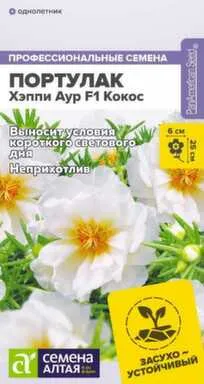 Купить Цветы Портулак Хэппи Аур Кокос, Семена Алтая в интернет-магазине Akvilon.kz