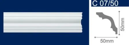 Купить Плинтус потолочный 50x50x2000мм, Solid в интернет-магазине Akvilon.kz