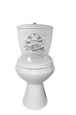 Купить Унитаз напольный ЭЛИССА Декор Стандарт, Оскольская Керамика в интернет-магазине Akvilon.kz