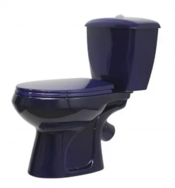 Купить Унитаз напольный ЭЛИССА Стандарт синий, Оскольская Керамика в интернет-магазине Akvilon.kz