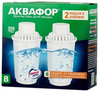 Купить Модуль сменный фильтрующий Аквафор В8 2 штуки в интернет-магазине Akvilon.kz