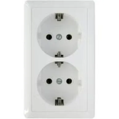 Купить Розетка двойная Schneider Electric со шторками в интернет-магазине Akvilon.kz