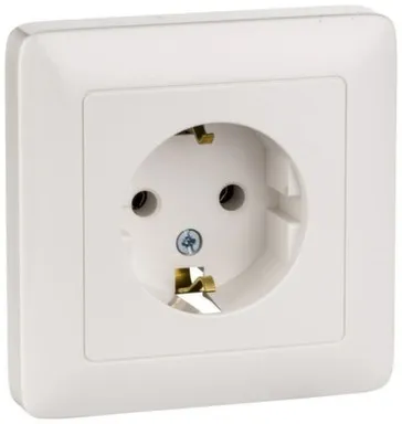 Купить Розетка 1-местная с/у 16А ХИТ с заземлением белый Schneider Electric в интернет-магазине Akvilon.kz